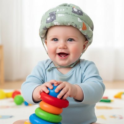 Casque bebe Polyvalence d'usage: Idéal pendant la phase de marche à quatre pattes, premiers pas et jeux actifs