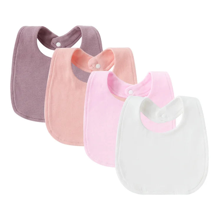 Lot de 4 Bavoirs pour Bébé Motifs Cartoon
