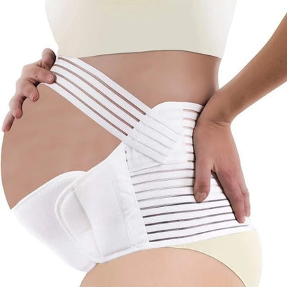 Ceinture Maternité Courbée en D | Soutien Abdominal 360°