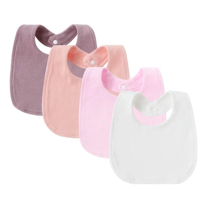 Lot de 4 Bavoirs pour Bébé Motifs Cartoon