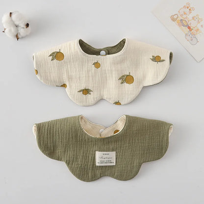 Bavoir Réversible pour Bébé Motifs Cartoon