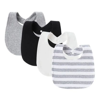 Lot de 4 Bavoirs pour Bébé Motifs Cartoon