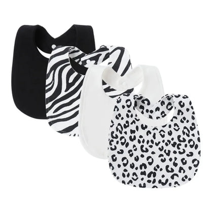 Lot de 4 Bavoirs pour Bébé Motifs Cartoon