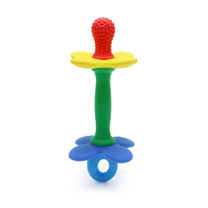 Anneau de Dentition 2 en 1 Fleur en Silicone