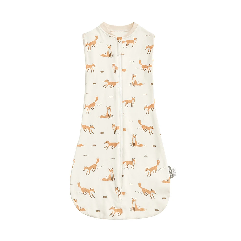 Gigoteuse Bébé en Coton — Turbulette Sans Manches avec Double Zip