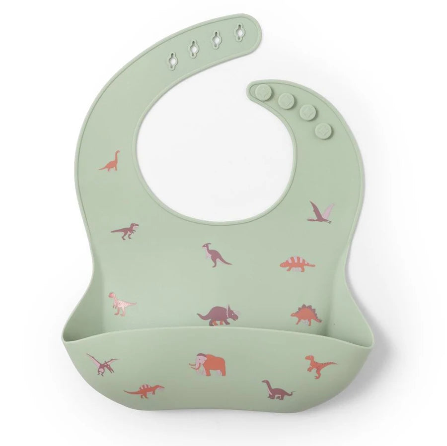 Bavoir Imperméable en Silicone Motif Cerises