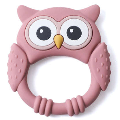 Anneau de Dentition Silicone Hibou 0-12 Mois