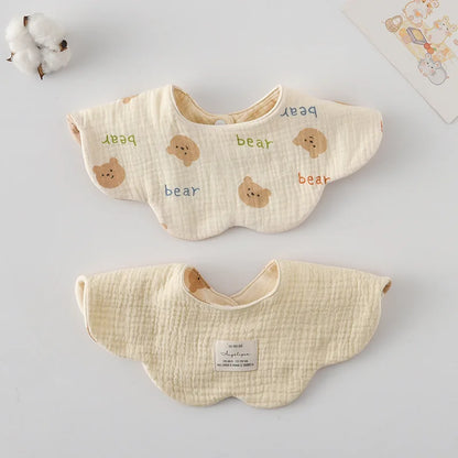 Bavoir Réversible pour Bébé Motifs Cartoon