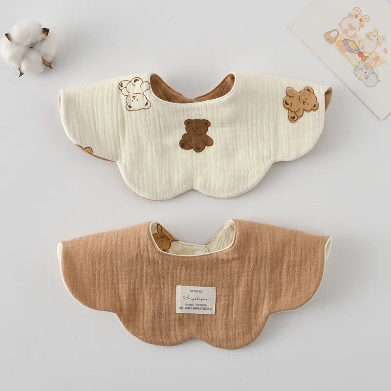 Bavoir Réversible pour Bébé Motifs Cartoon