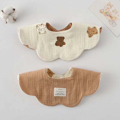 Bavoir Réversible pour Bébé Motifs Cartoon