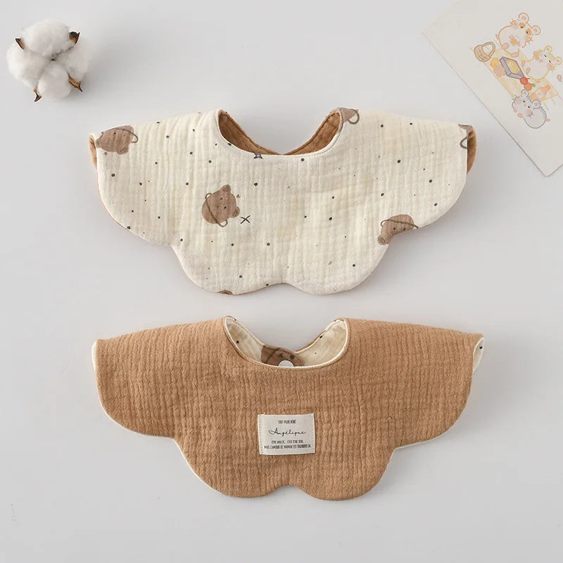 Bavoir Réversible pour Bébé Motifs Cartoon