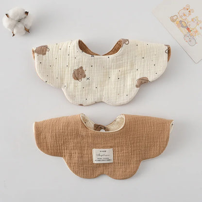 Bavoir Réversible pour Bébé Motifs Cartoon