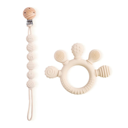 Jouet Sensoriel de Dentition en Silicone Sans BPA