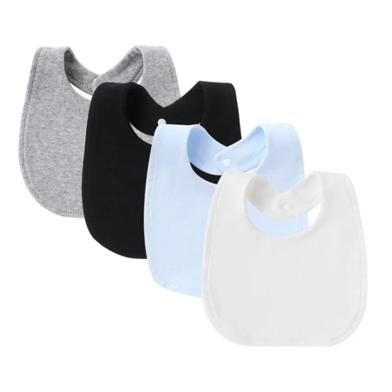 Lot de 4 Bavoirs pour Bébé Motifs Cartoon