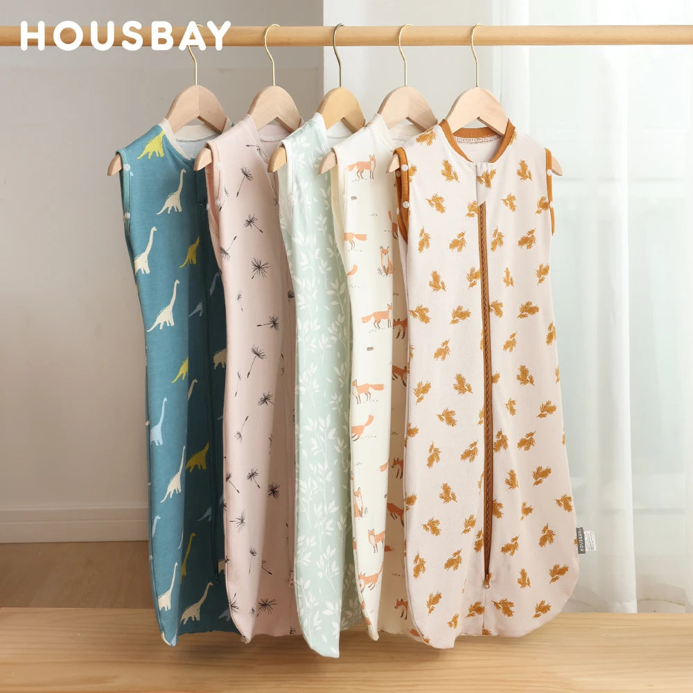 Gigoteuse Bébé en Coton — Turbulette Sans Manches avec Double Zip