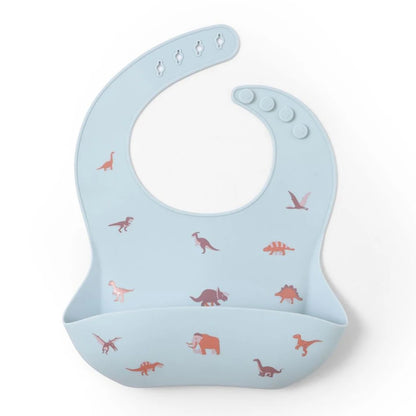 Bavoir Imperméable en Silicone Motif Cerises