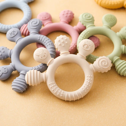 Jouet Sensoriel de Dentition en Silicone Sans BPA