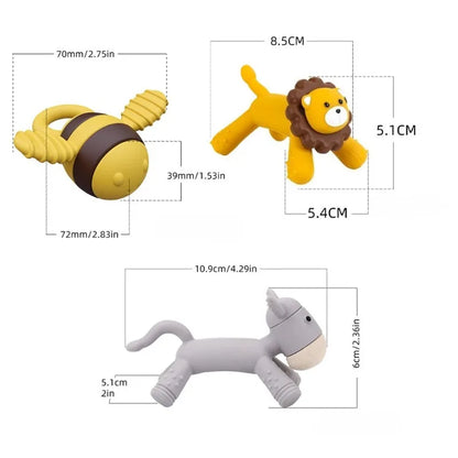 Anneau de Dentition en Silicone Forme Lion