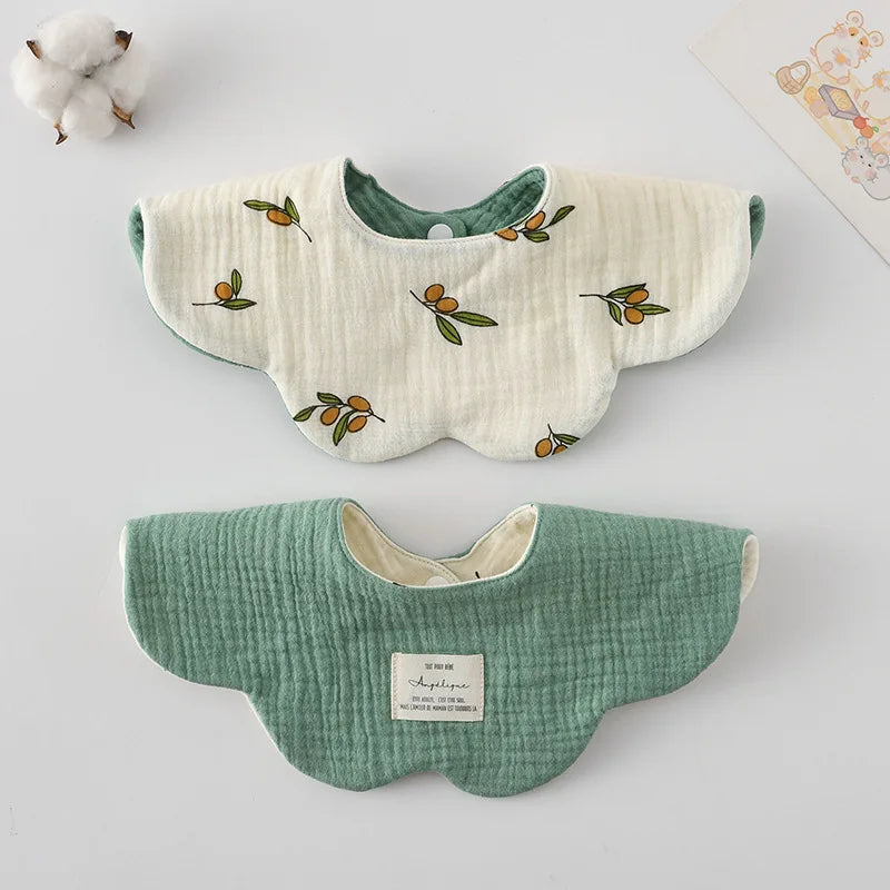 Bavoir Réversible pour Bébé Motifs Cartoon
