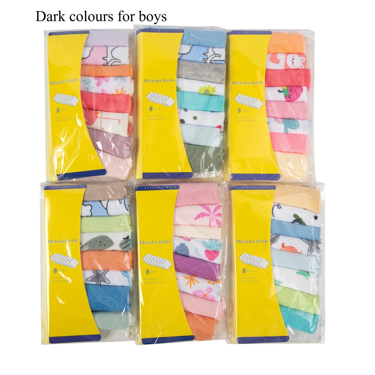 Lot de 4 Bavoirs pour Bébé Motifs Cartoon