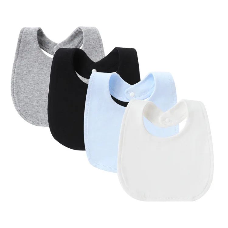 Lot de 4 Bavoirs pour Bébé Motifs Cartoon