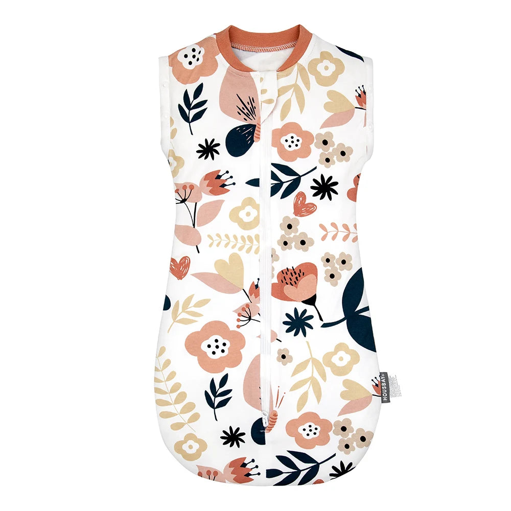 Gigoteuse Bébé en Coton — Turbulette Sans Manches avec Double Zip