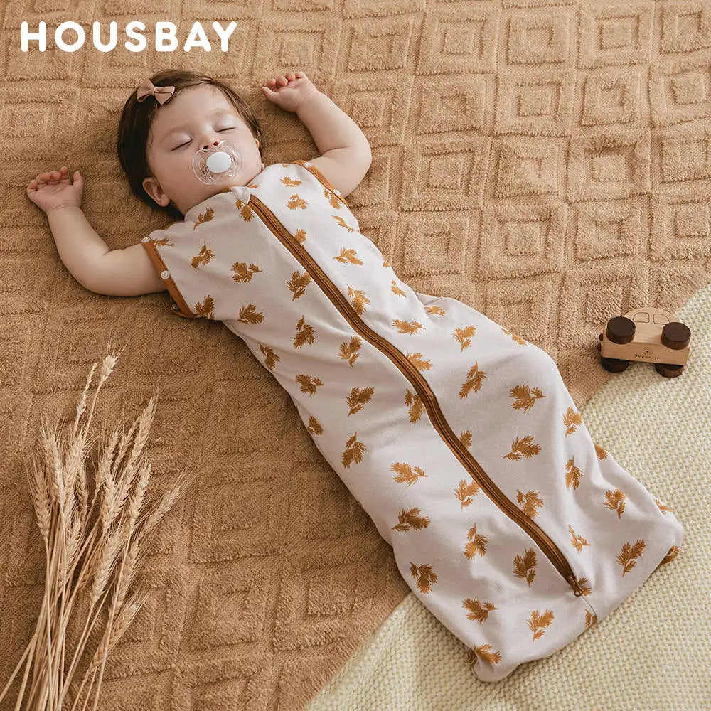 Gigoteuse Bébé en Coton — Turbulette Sans Manches avec Double Zip