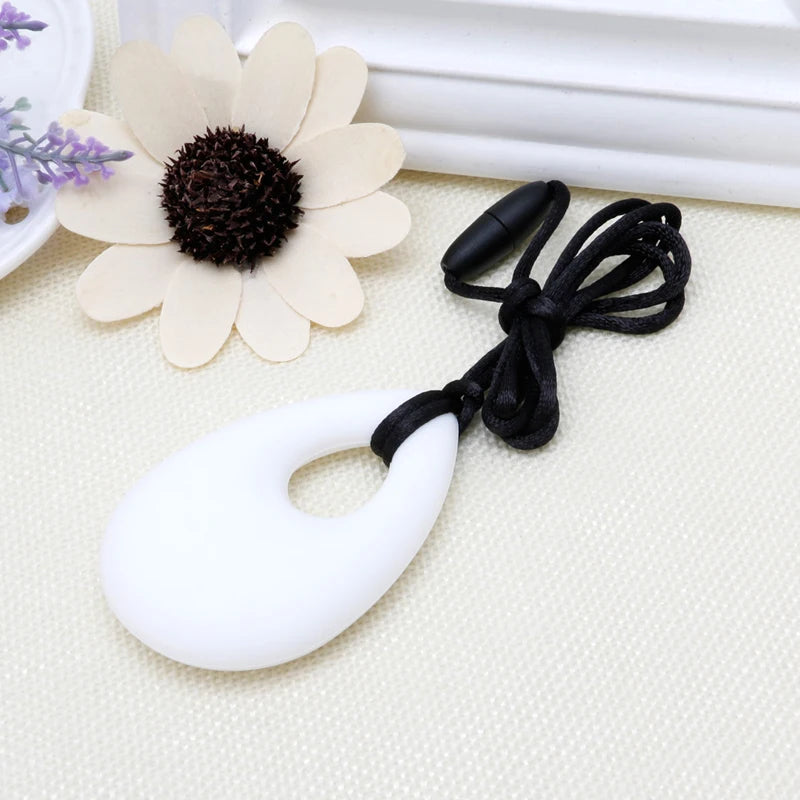 Collier de Dentition en Silicone Pendentif Goutte
