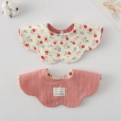 Bavoir Réversible pour Bébé Motifs Cartoon