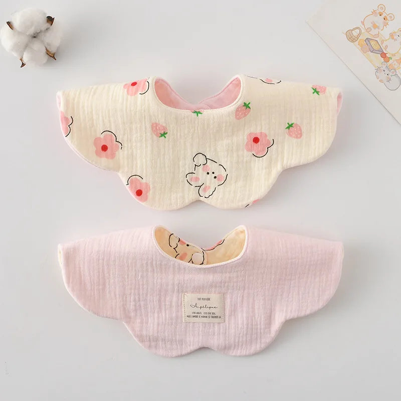 Bavoir Réversible pour Bébé Motifs Cartoon