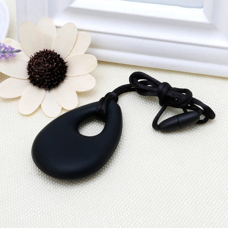 Collier de Dentition en Silicone Pendentif Goutte