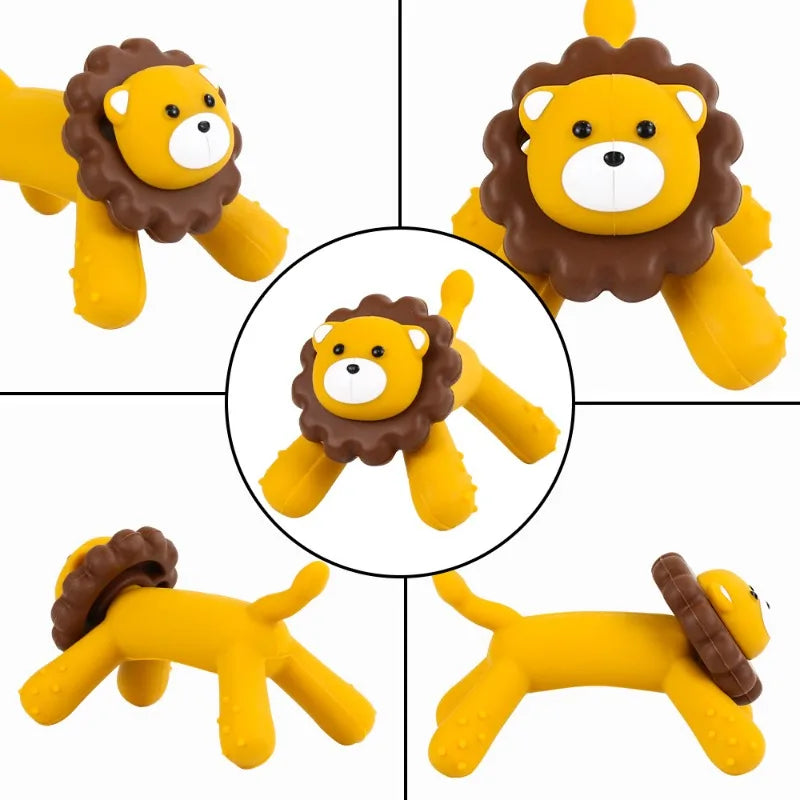 Anneau de Dentition en Silicone Forme Lion