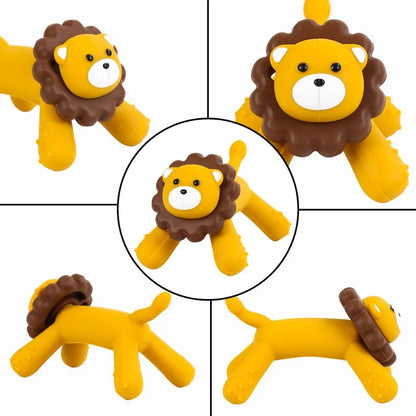 Anneau de Dentition en Silicone Forme Lion