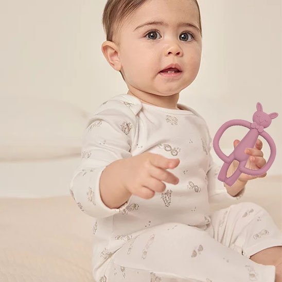Anneau de dentition Double anneau ergonomique: Conception à deux anneaux permettant une prise en main facile et adaptée aux petites mains