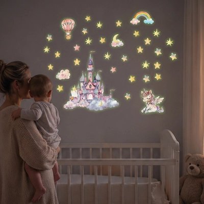 Autocollants muraux Adapté aux chambres d'enfants: Conçu spécialement pour décorer et rassurer les chambres de bébés et jeunes enfants pendant la nuit – La Boutik BéBé