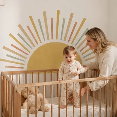 Autocollants muraux enfant Style bohème scandinave : esthétique tendance qui s'intègre parfaitement dans les intérieurs contemporains – La Boutik BéBé