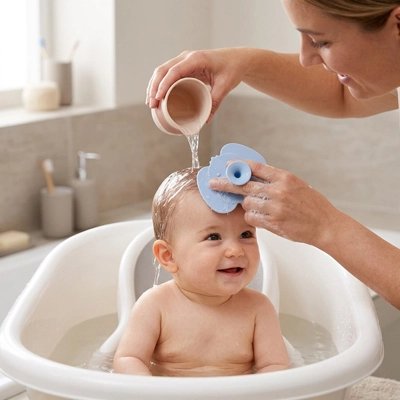 Brosse cheveux bebe Matière douce et adaptée: Conçue spécifiquement pour le cuir chevelu délicat des bébés avec des poils souples qui n'irritent pas l