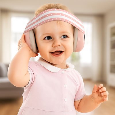 Casque anti bruit bébé Coquilles rembourrées: Coussinets doux qui enveloppent les oreilles pour un confort prolongé et une meilleure isolation phoniqu