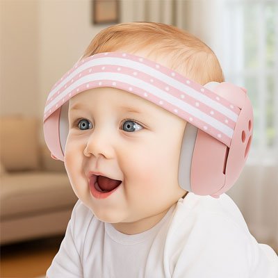 Casque anti bruit bébé Matériaux sûrs: Fabrication sans substances nocives adaptée au contact avec la peau sensible des enfants en bas âge