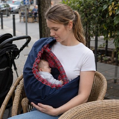 Écharpe de portage réversible – taille unique – La Boutik BéBé