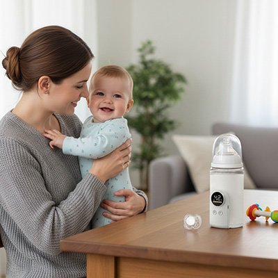 Chauffe biberon Design compact et portable: facilite les déplacements et le rangement dans tous les espaces