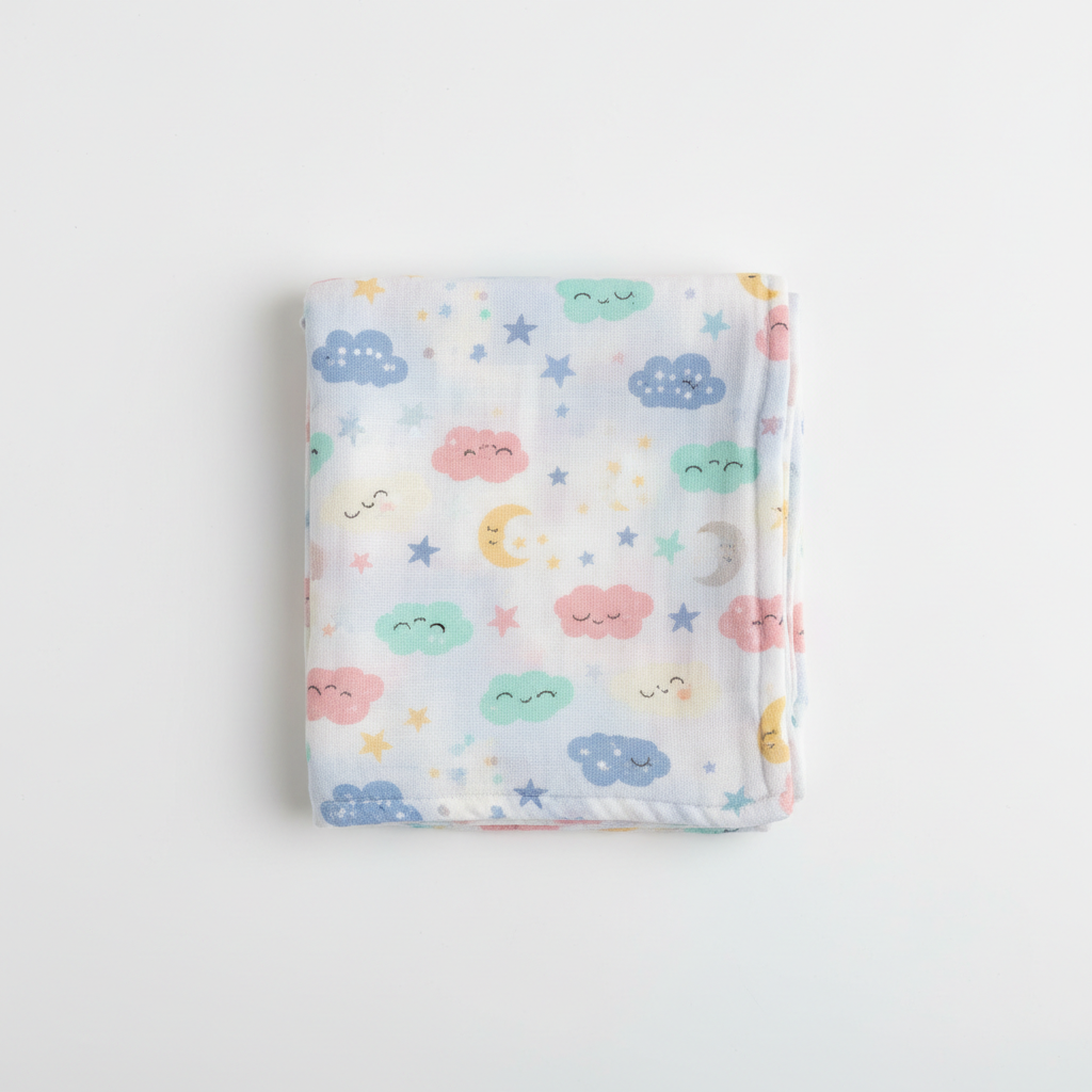 Couverture d'emmaillotage en mousseline