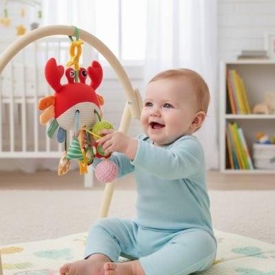 Jouet bebe eveil Stimulation cognitive: Formes et textures multiples favorisent l'éveil sensoriel