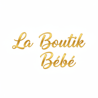La Boutik Bébé texte doré carré