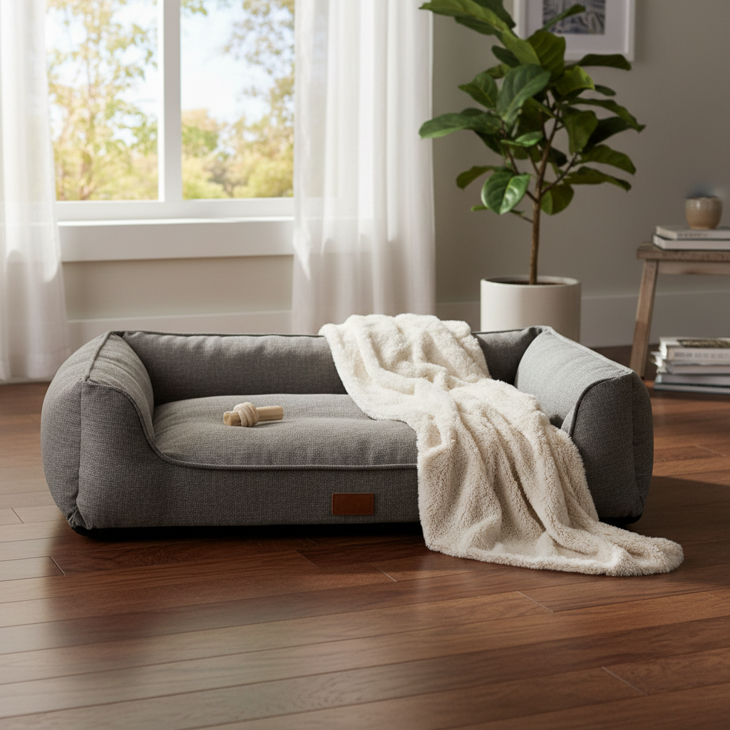 Lit pour chien dans un intérieur