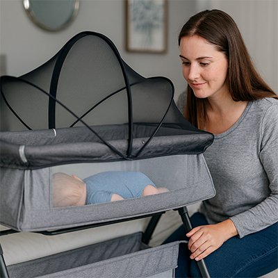 Moustiquaires lit bebe Matériau doux: Voilage léger et délicat non irritant pour la peau sensible