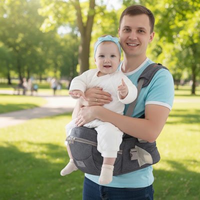 Porte bebe Polyvalence: Utilisable dès la naissance jusqu'à 3 ans environ grâce aux différentes positions de portage