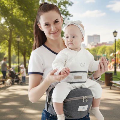 Porte bebe Position physiologique: Maintient le bébé en position assise naturelle avec soutien optimal des hanches et de la colonne vertébrale