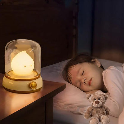 Veilleuse bébé Cloche en verre protectrice: assure sécurité et durabilité tout en diffusant la lumière uniformément