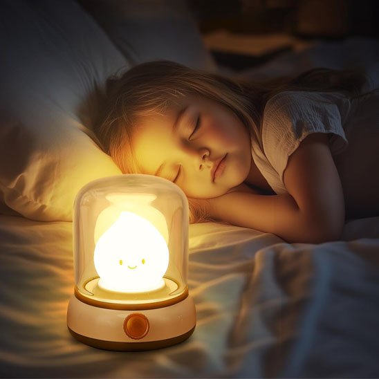 Veilleuse bébé Lumière douce et chaleureuse: préserve le sommeil sans éblouir lors des réveils nocturnes